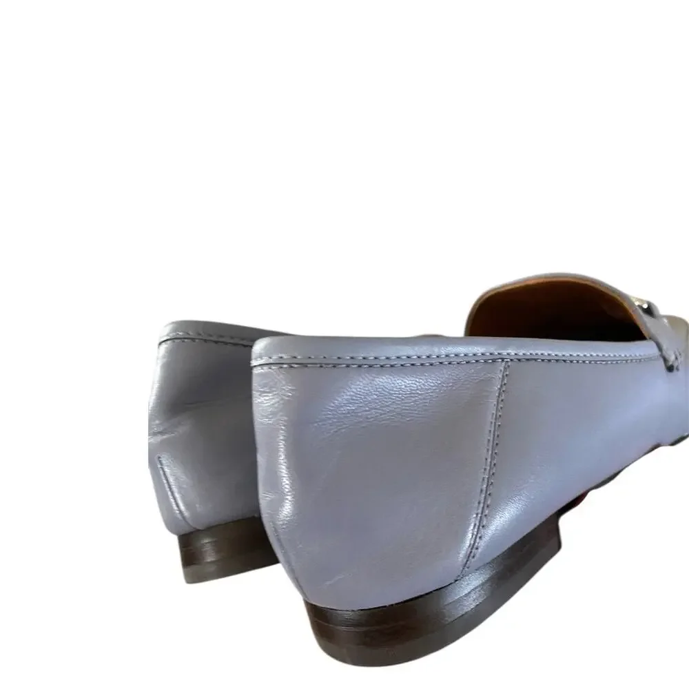 Coach Haley Loafer Women Size 6B Twilight Slip On Leather Flats Shoes Luxury - Picture 5 of 7